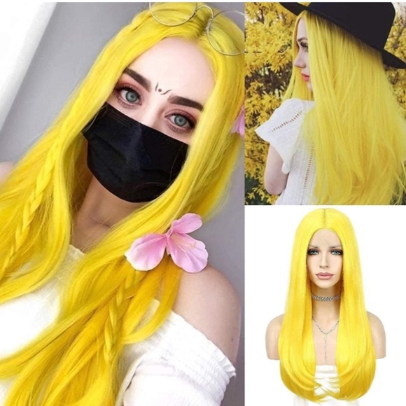 Yellow Lace Front Wig